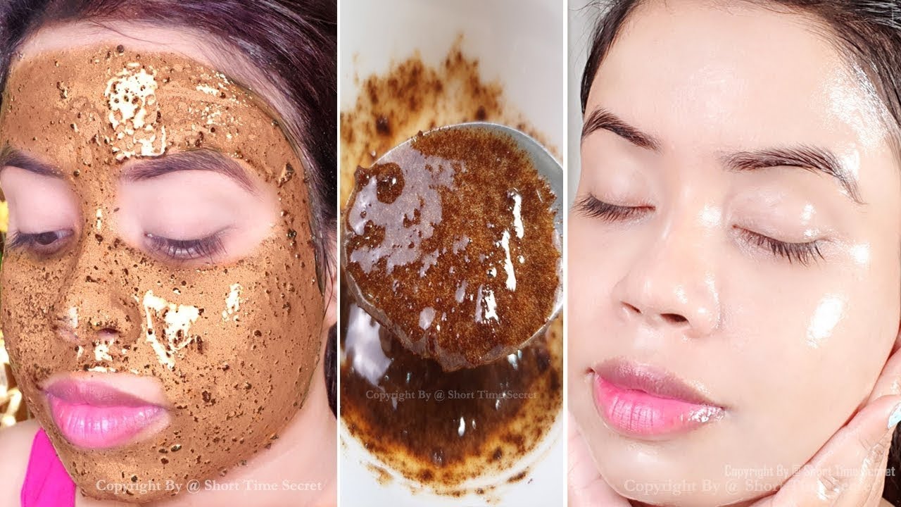 Ciida Ka hor isticmal 2 Coffee Face Scrub an cadi ehen wajiga dhalal cadan iyo nacuuma