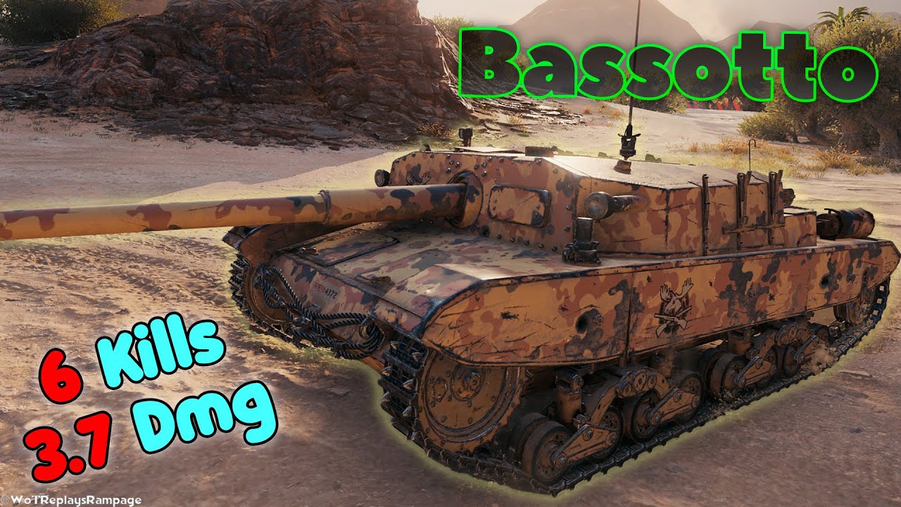 Semovente M43 Bassotto - 6 Frags 3.7K Damage, Master by player ArcadesDrakkon