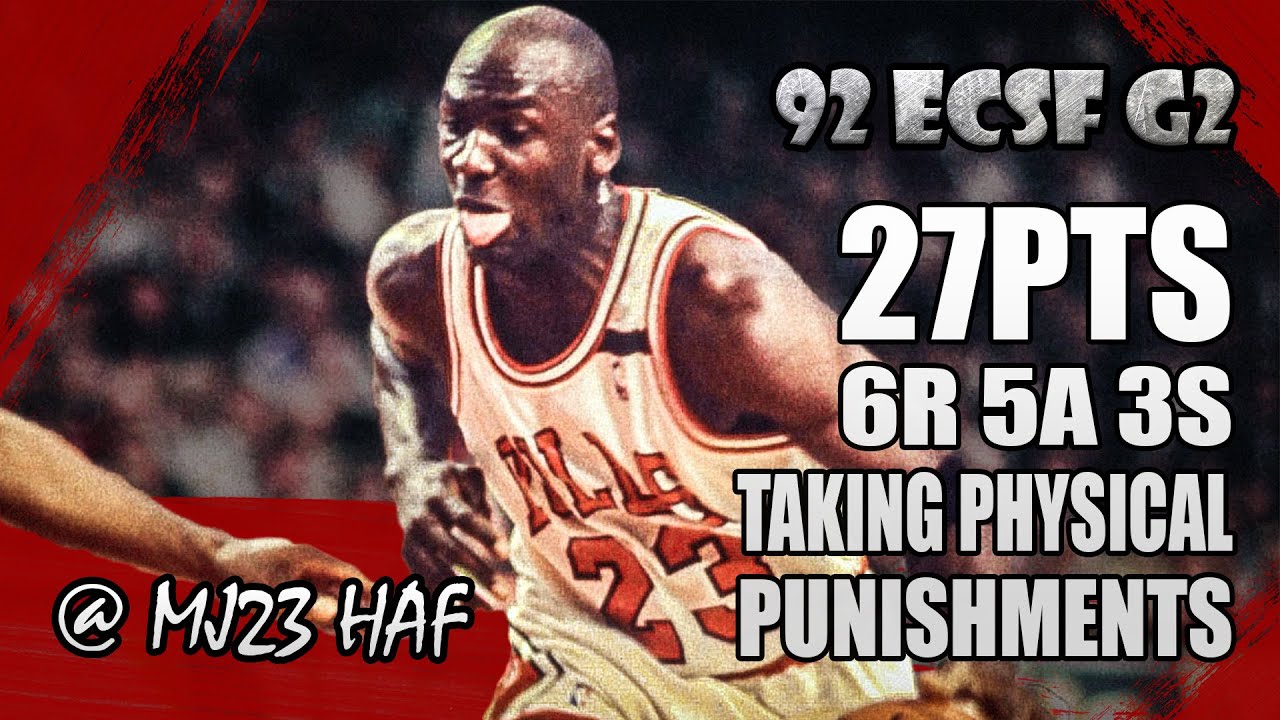 Michael Jordan Highlights vs Knicks (1992 ECSF G2) - 27pts, Hard fouls and Trash Talking!
