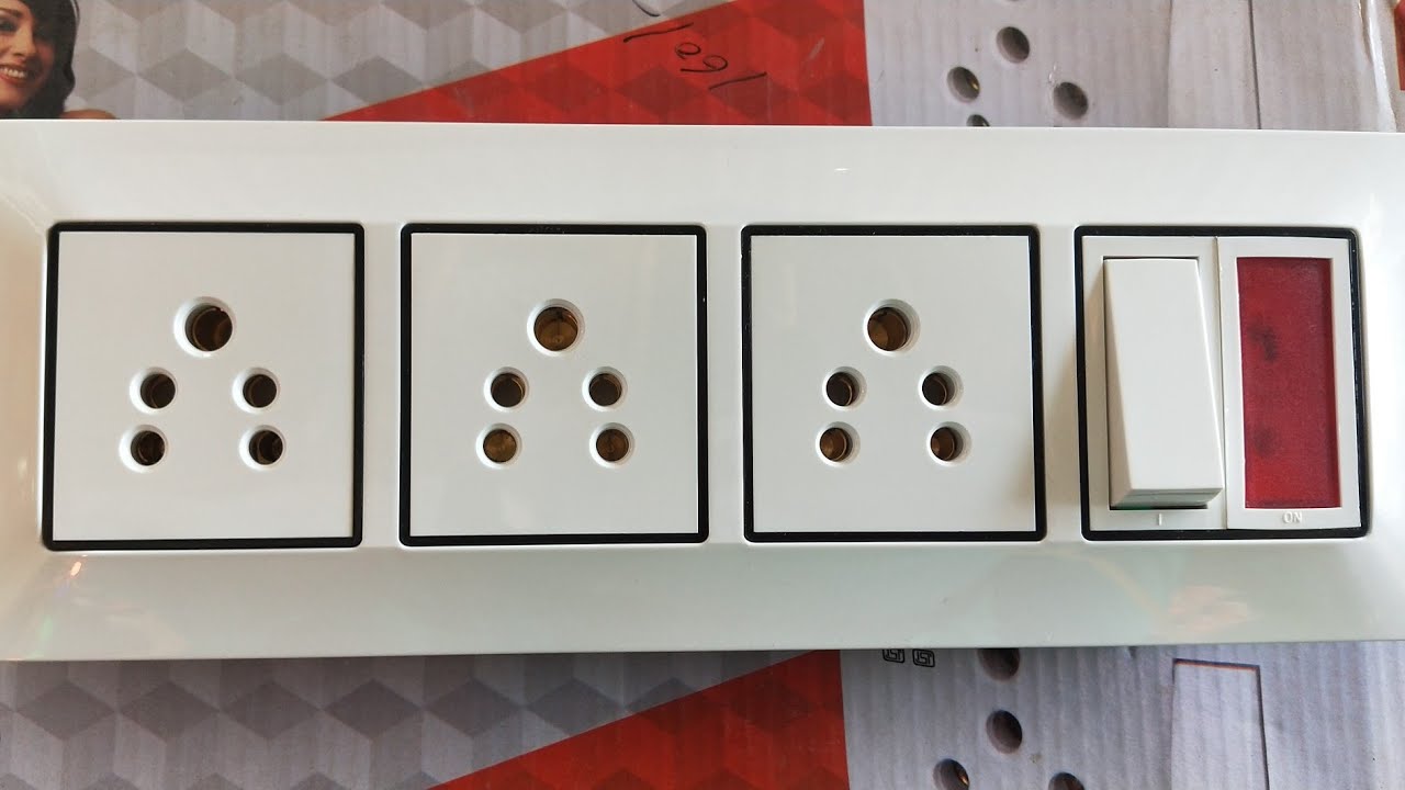 3 5pin soket 1 switch 1 indicator connection||Electric switch board Connection||Indicator connection