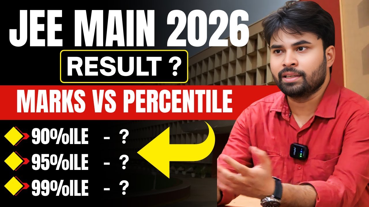 JEE Mains 2026 Expected Cut Off🔥Marks Vs Percentile