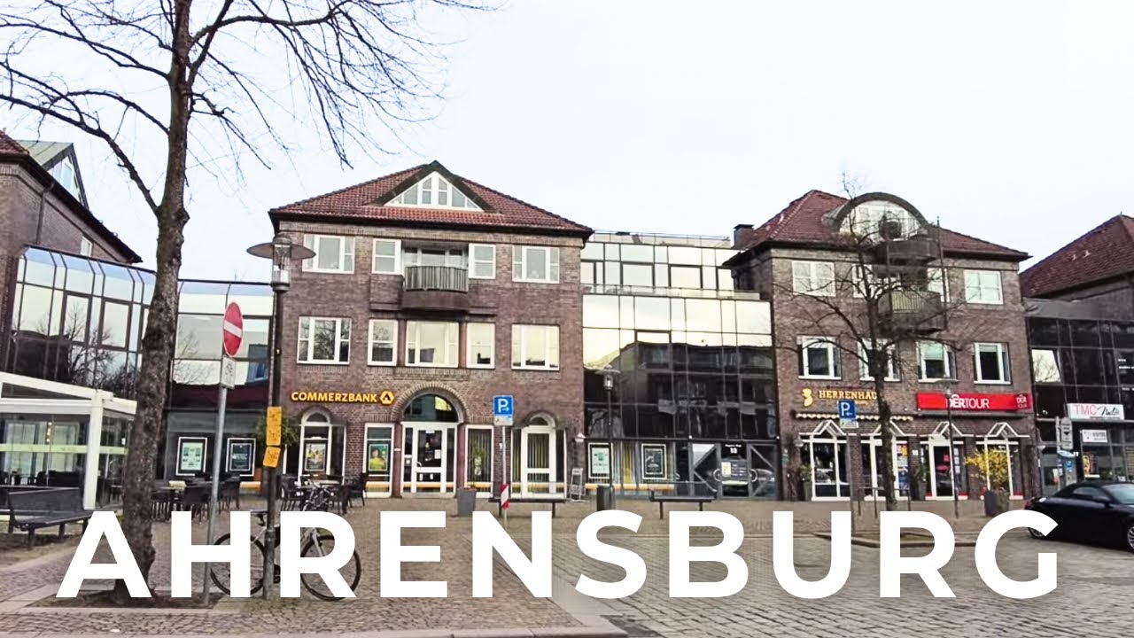 Spaziergang Walking Tour 4K Ahrensburg März 2024
