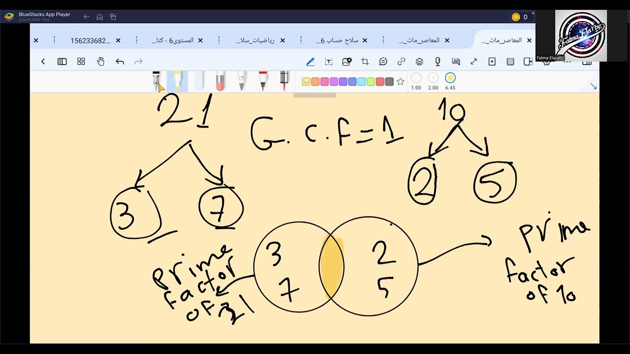 Fatorizing to primes factors lesson 2  g6 math with mrs.Fatma Elaraby الدرس الثاني ماث الصف السادس