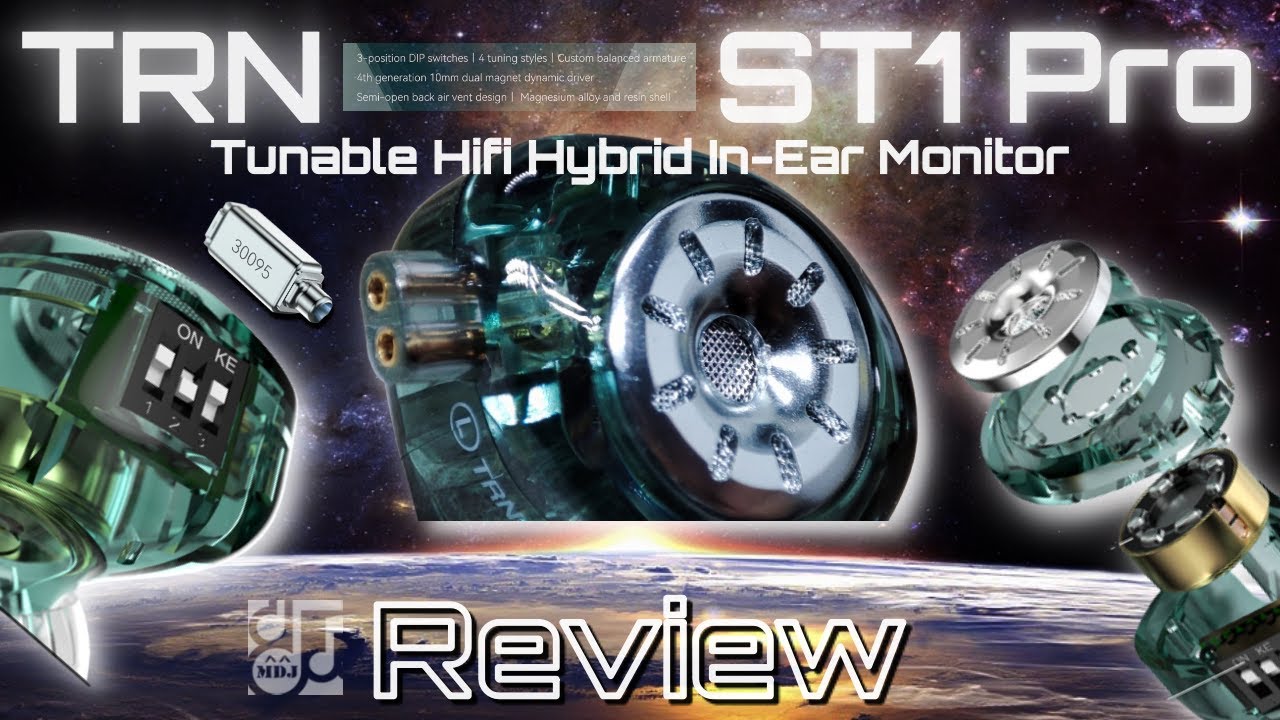 1DD+1BA Tuning Sw付 エントリーモデル 「TRN ST1 Pro」中華イヤフォン レビュー・音収録・波形比較