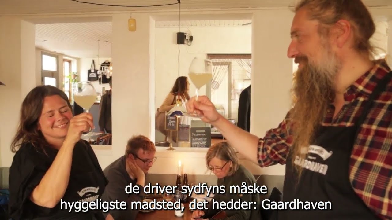 Gaardhaven i Rudk&oslash;bing p&aring; Langeland - det hyggeligste mad-sted