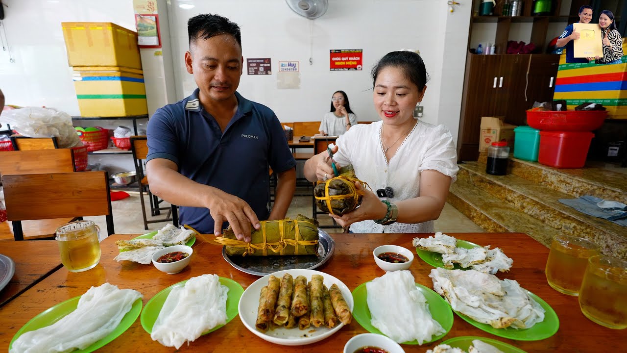 Xuyên Việt về Hà Tĩnh khám phá Lò làm kẹo Cu Đơ ăn Bánh Mướt Giò Lắt siêu ngon cùng A Tú Xe Đầu Kéo