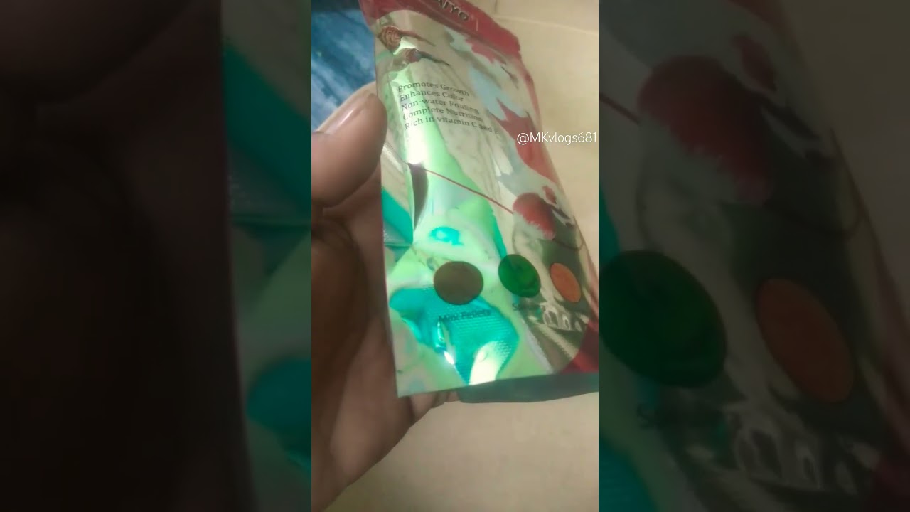 Natural (TAIYO) 🐠 Fish food#Mini pellets #Spirulina #Marigold.