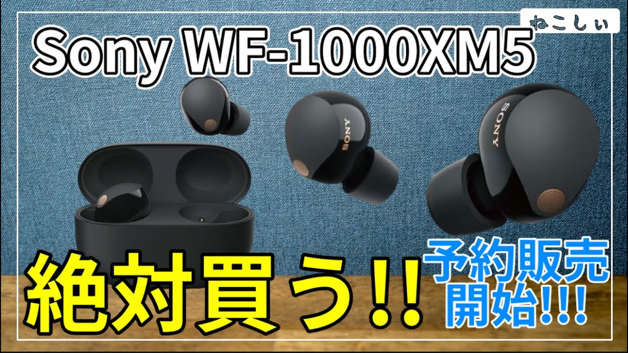 [情報 Sony WF‐1000XM5 最上位機種予約販売開始!!(9月1日発売)] WF-1000XM4の後継機種がついに登場! アマゾン、ソニーストア、ヨドバシ どこで買う?[ねこしぃの周辺機器]