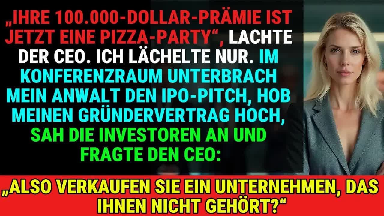 0Der CEO Lachte Über Meinen Bonus – Mein Anwalt Zerstörte Seinen IPO