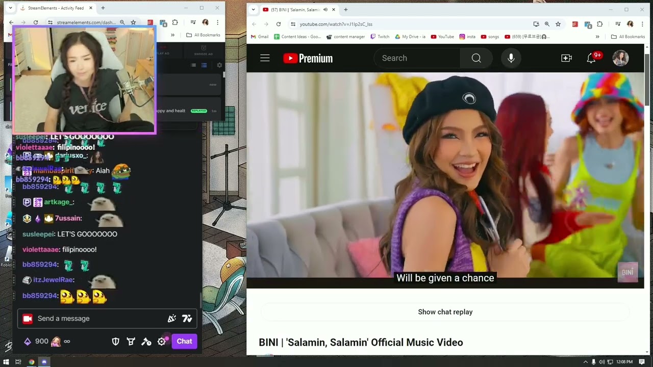 Pokimane reacts to BINI's 