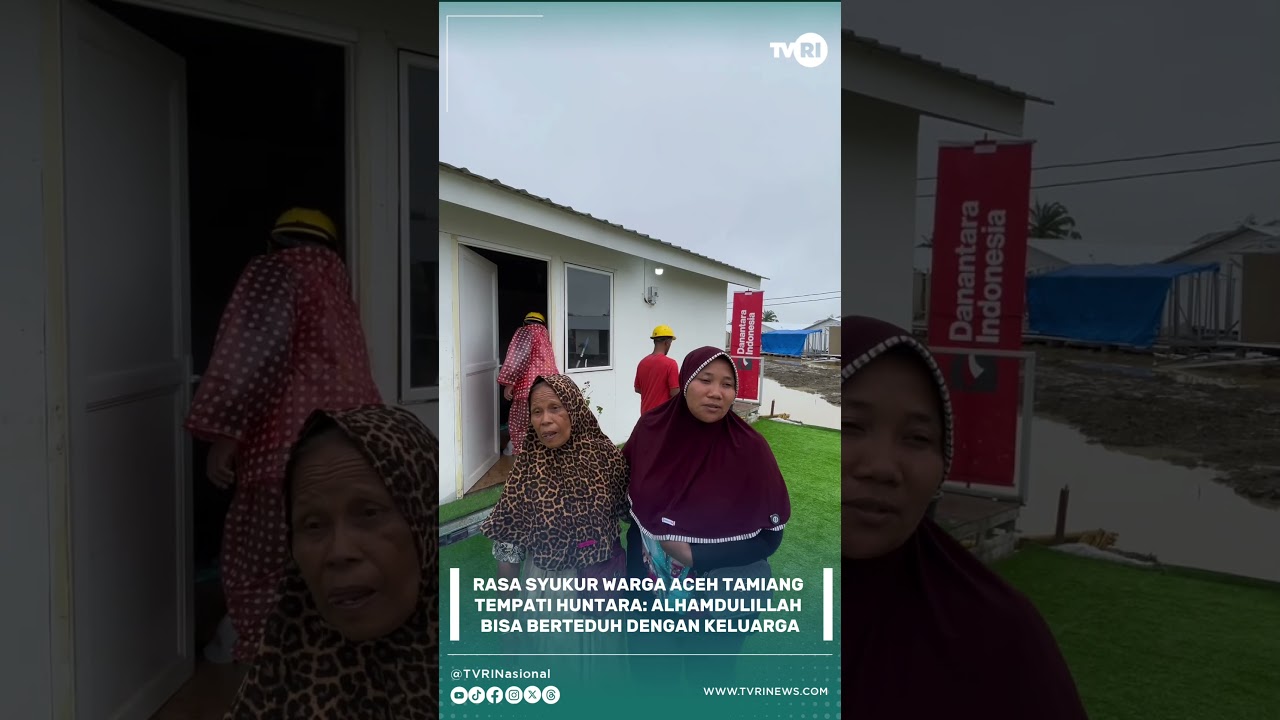 Rasa Syukur Warga Aceh Tamiang Tempati Huntara: Alhamdulillah Bisa Berteduh dengan Keluarga