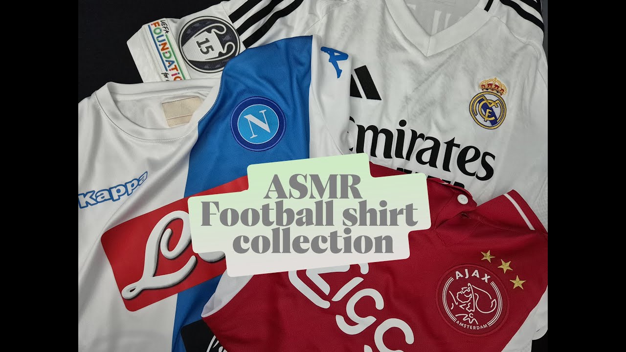 ASMR - football shirts sounds and whispers
