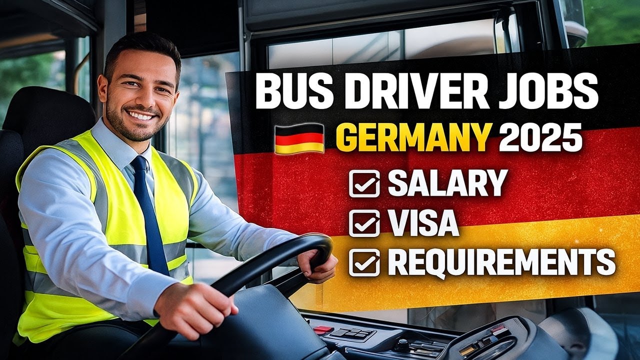 Bus Driver Jobs in Germany 2025 🚍 | Salary, Visa Process, Requirements & Cost of Living Explained