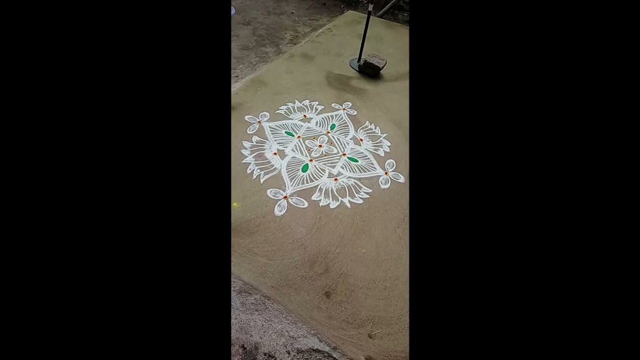 Simple rangolikolam and kambikolam designs
