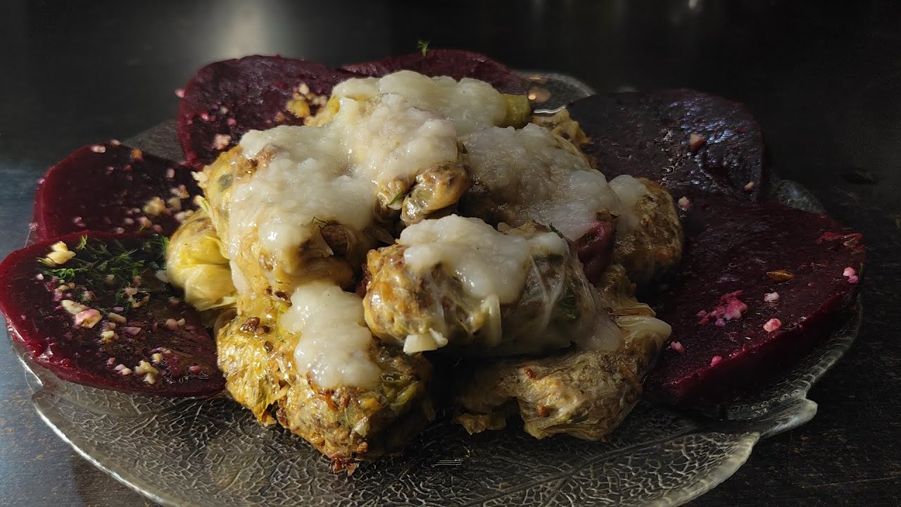 Λαχανοντολμάδες Stuffed Cabbage Rolls from the Garden 🥩 Beef & 🌱Vegetarian Versions 🌱