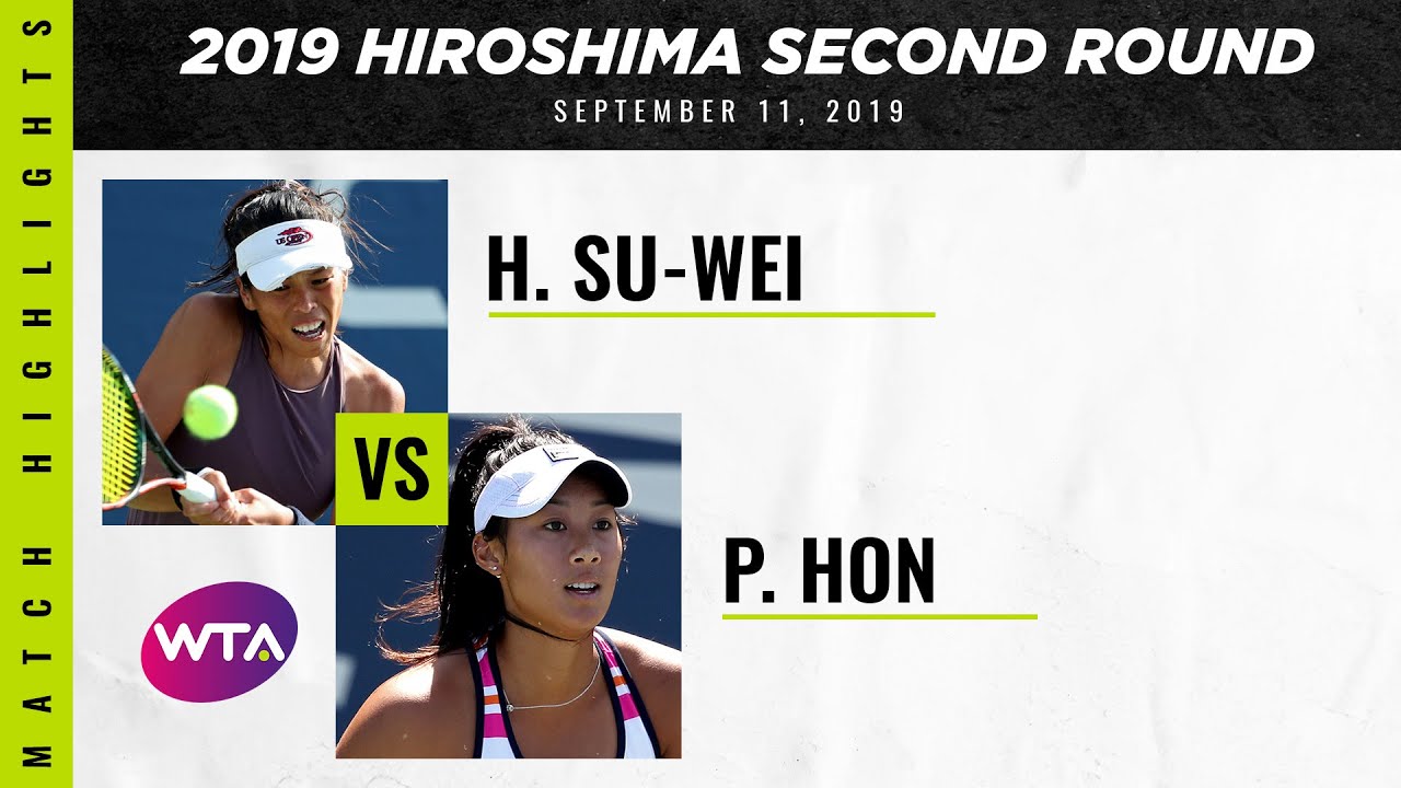 Hsieh Su-Wei vs. Priscilla Hon | 2019 Hiroshima Second Round | WTA Highlights