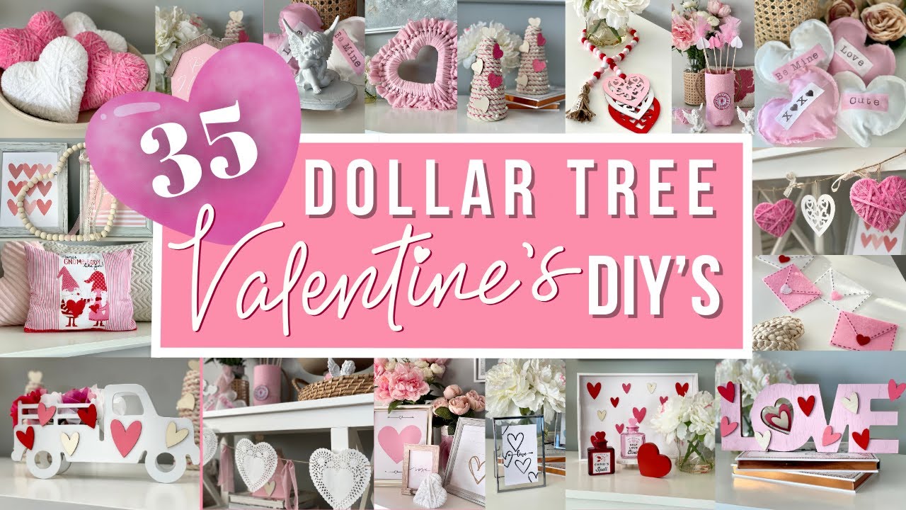 35 DOLLAR TREE VALENTINES DAY 2025 DIYs | Easy High End VALENTINE'S Day DIY VALENTINE'S Crafts 2025