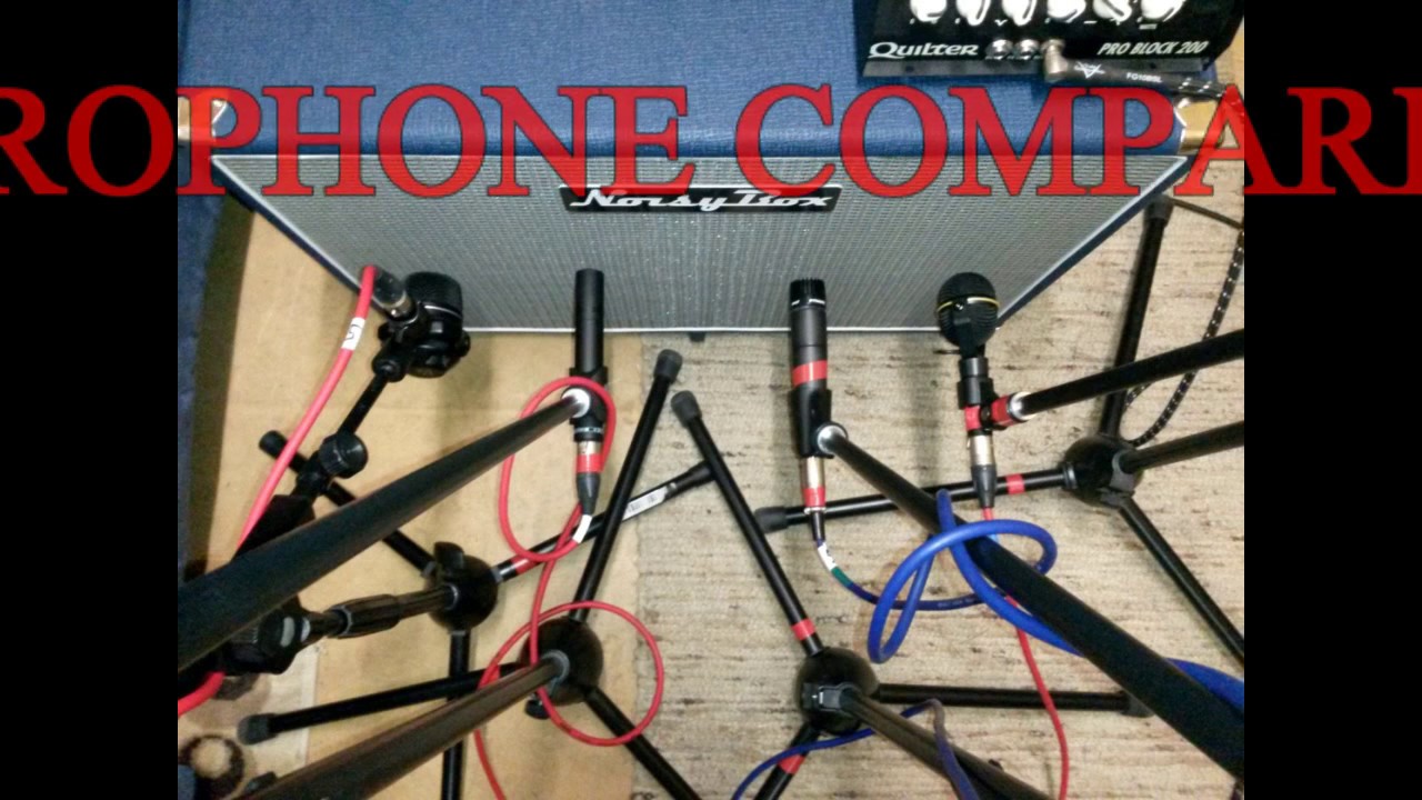 Microphone comparison: Electro Voice ND46 / Beyerdynamic M201 / EV n/d468 / Shure SM57 guitar