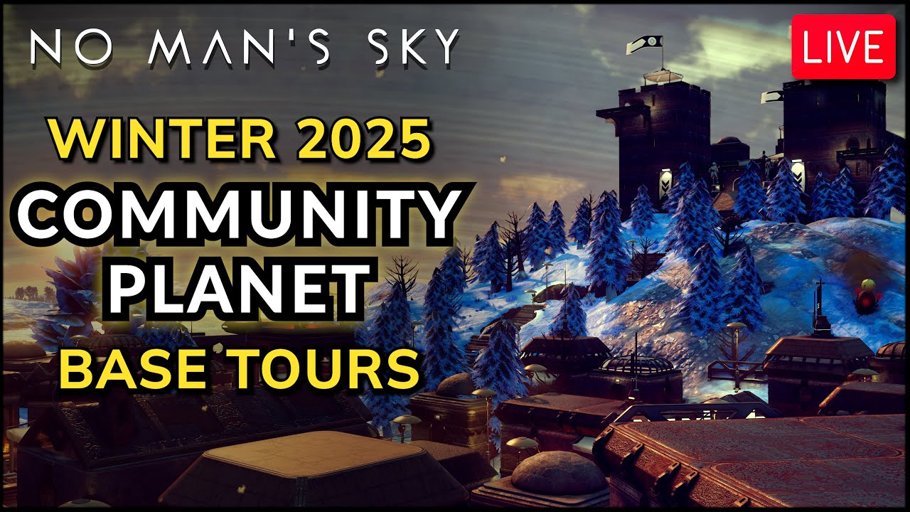 🔴LIVE: Community Winter Base Tour | NMS Best Ongoing Game 2025
