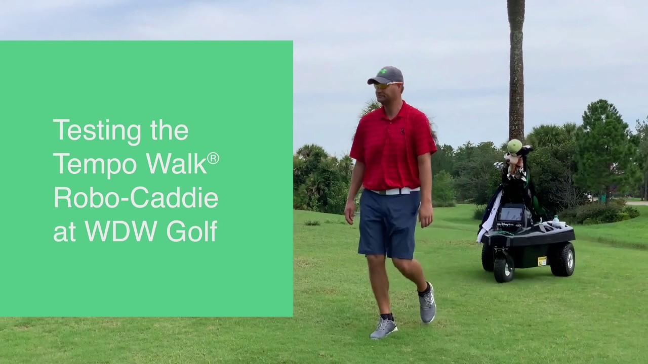 Testing the Tempo® Walk Robo Caddie at Walt Disney World Golf
