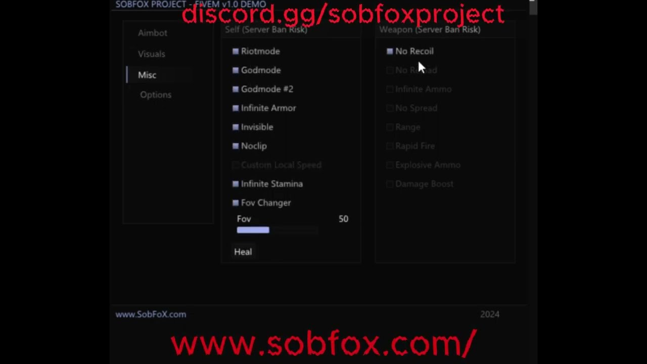 SobFoX Project FiveM Cheats Free Trailer