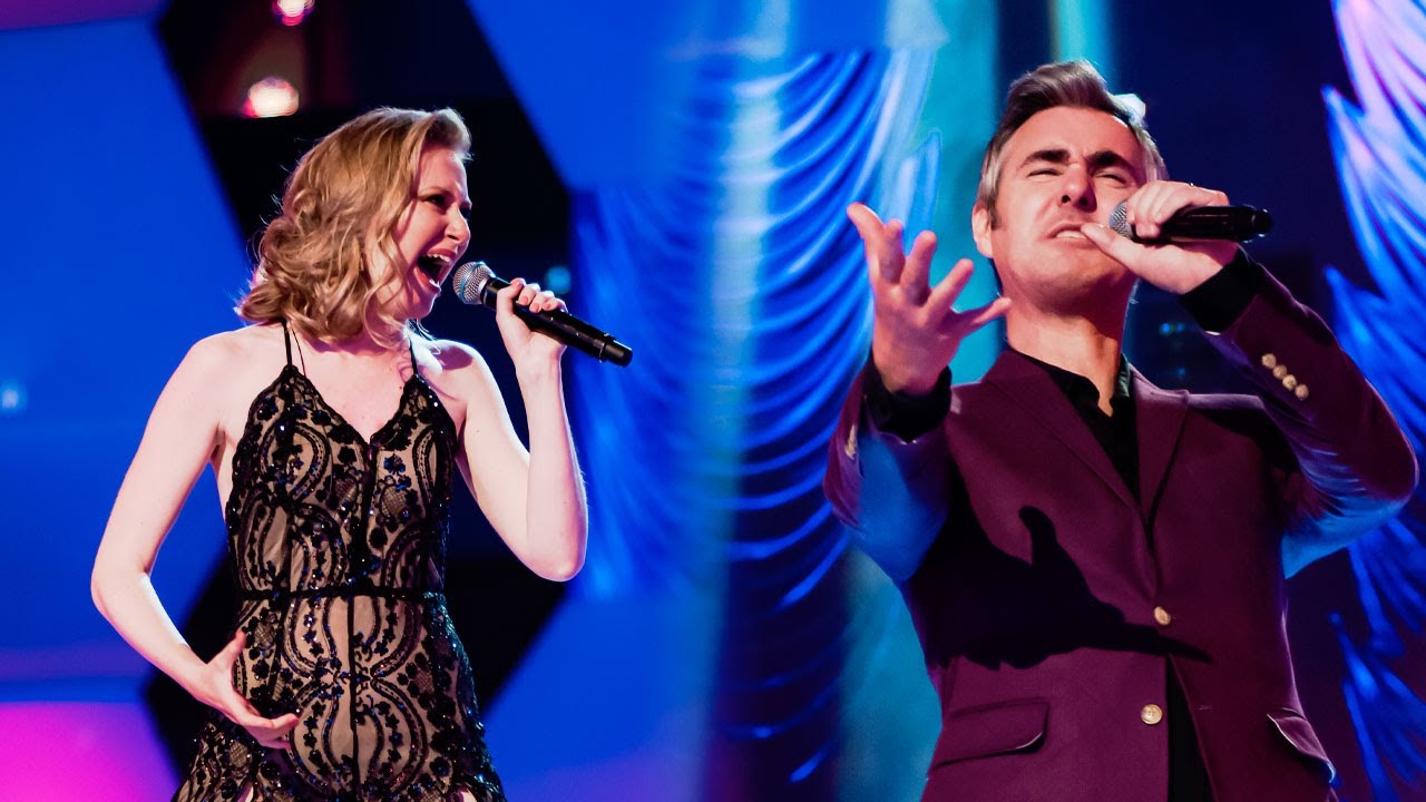 Pamela Rosenstock y Eduardo Bossio cantaron 