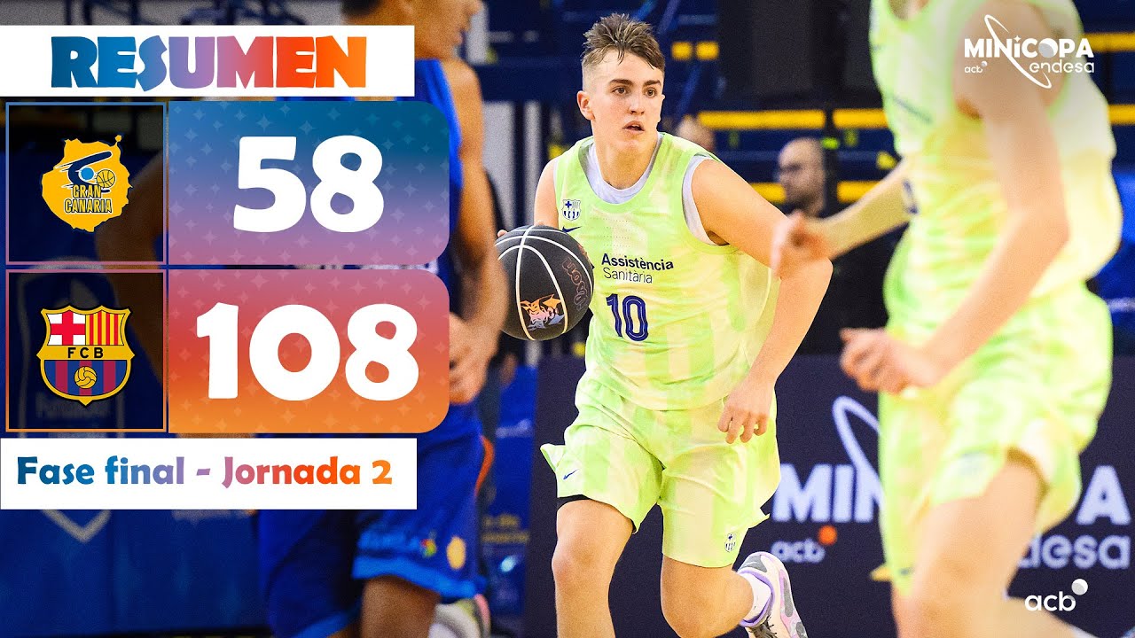 Gran Canaria - Bar&ccedil;a (58-108) RESUMEN | Minicopa Endesa Gran Canaria 2025