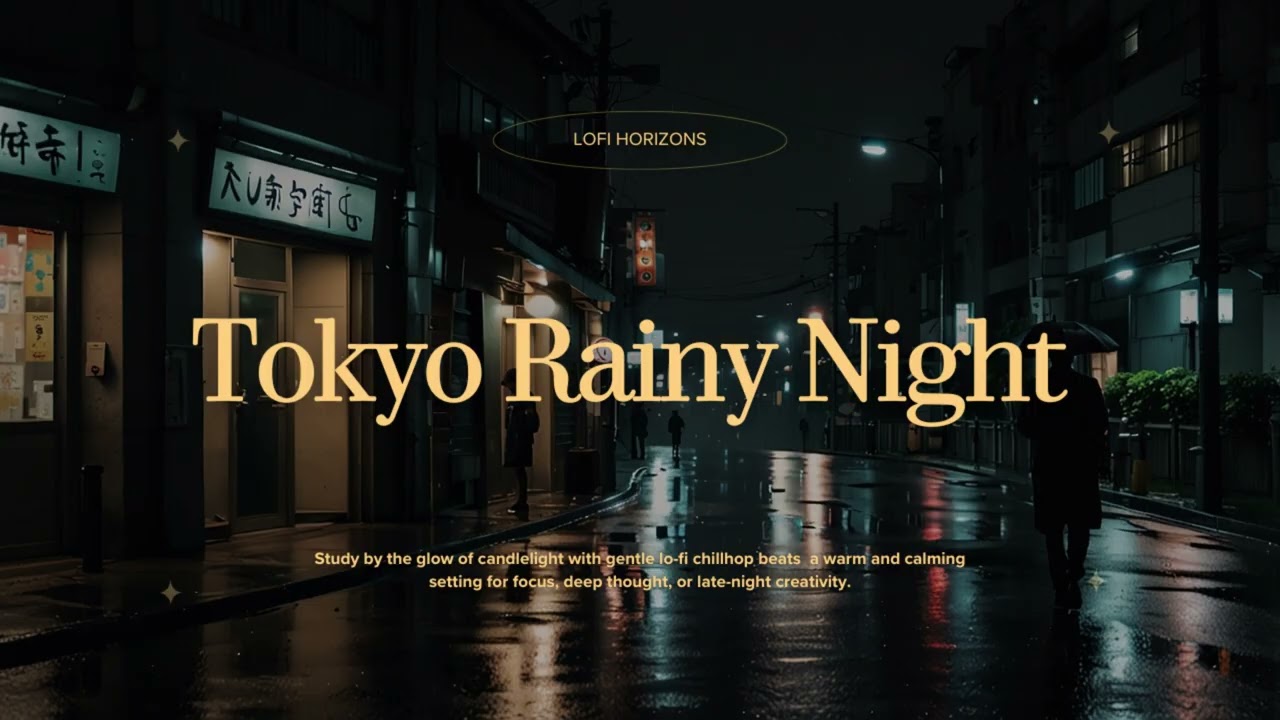 🌃🌧️ Tokyo Rainy Night Lo-fi | Late Night Study & Urban Loneliness 🌙📼