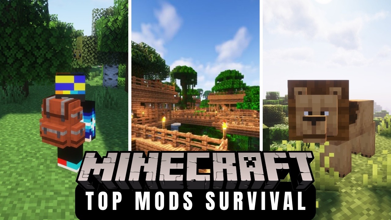 Top 5 Mods que Mejoran el Survival para Minecraft 😲🔥
