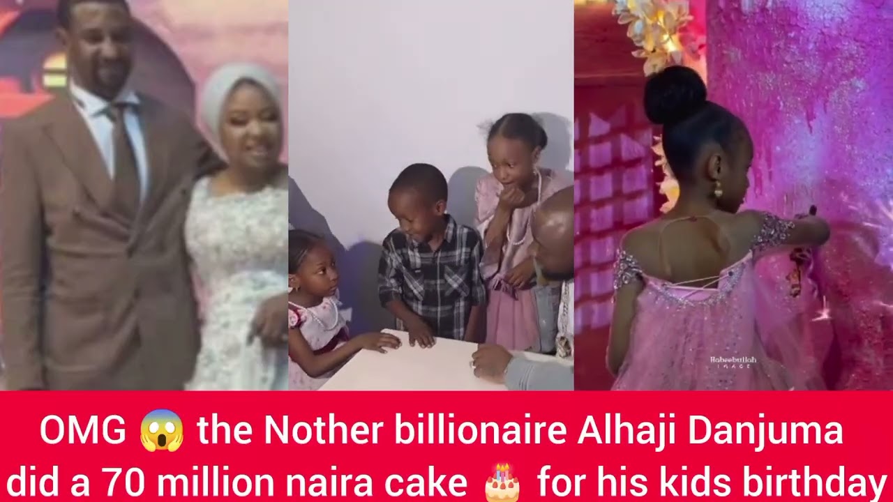 OMG😱Hausa Richest billionaire Young Alhaji Danjuma has schock 9ja with70millionnaira Birthday cake 