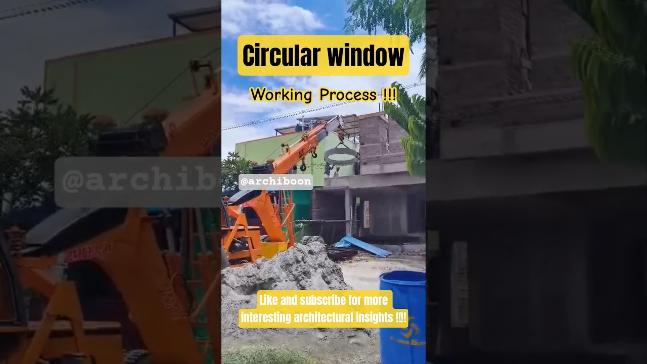 Circular Window #architectural #circular #window #work #construction #home #crean #lifting #shorts