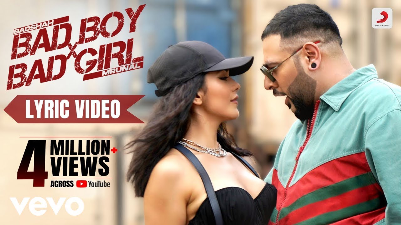 Bad Boy X Bad Girl - Badshah ft. Nikhita Gandhi | Mrunal Thakur | Official Lyric Video