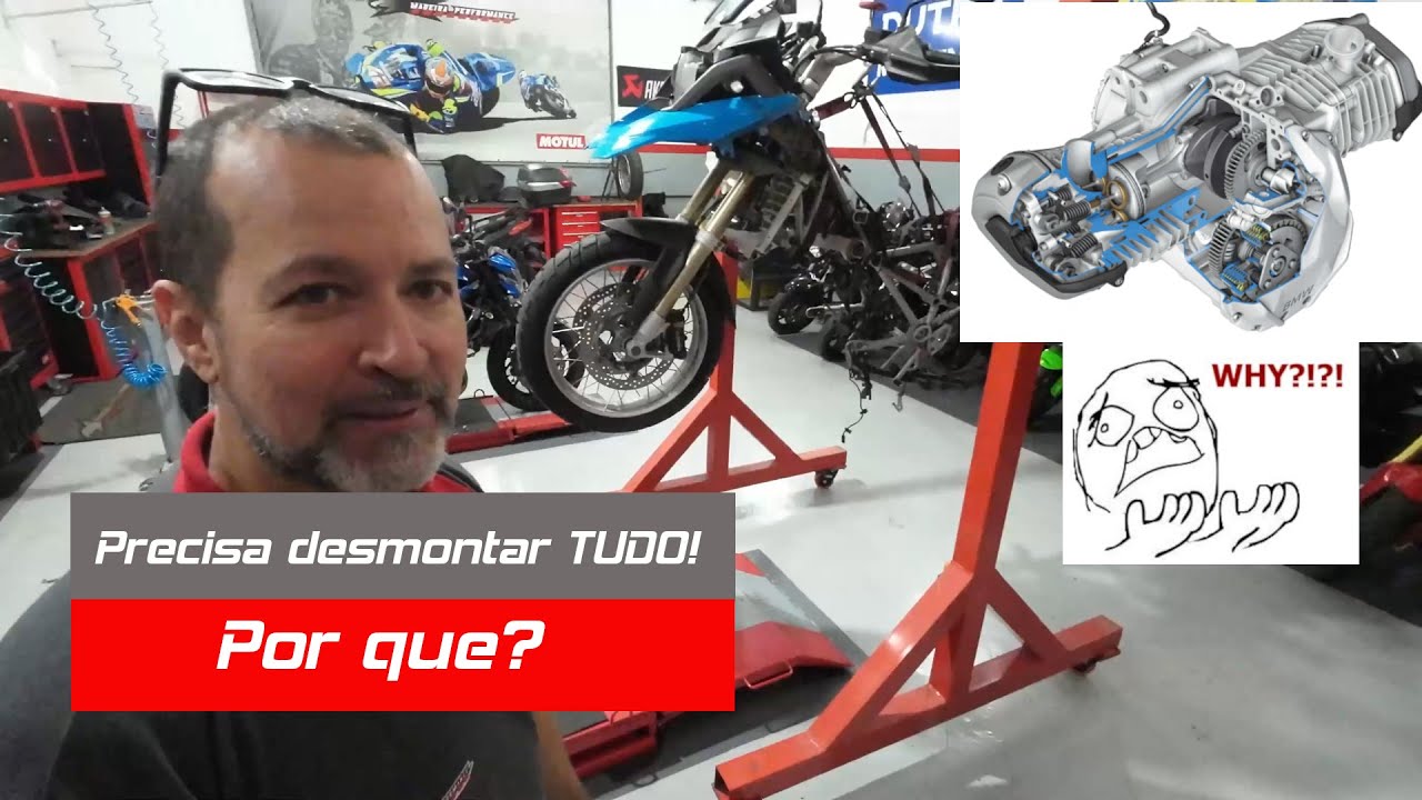 MP - Precisou desmontar a moto toda, só para isso!