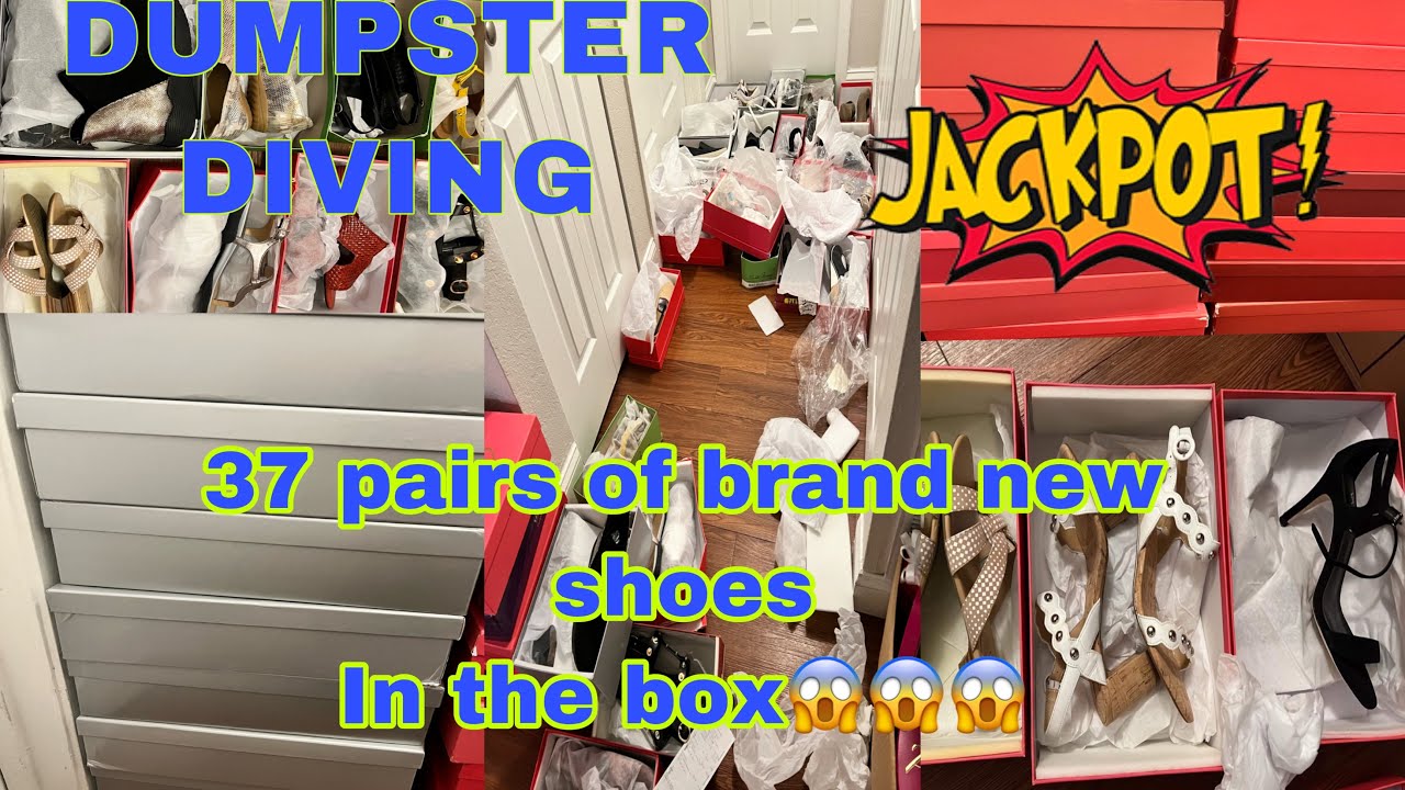 Dumpster Diving My BIGGEST Jackpot Ever😱 37 pairs of shoes in boxes|Pinay in US