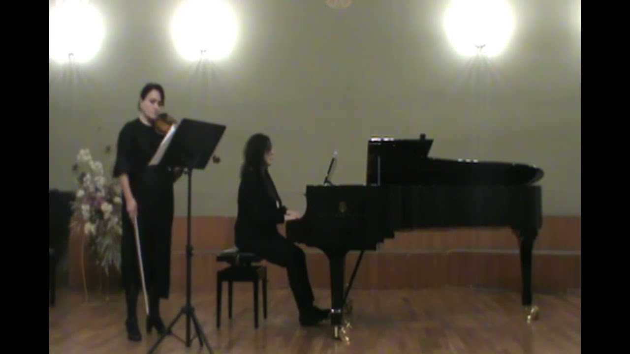 Alfred Schnittke - Suite in the old style. Violin - Maia Janjgava, piano - Manana Gotsiridze