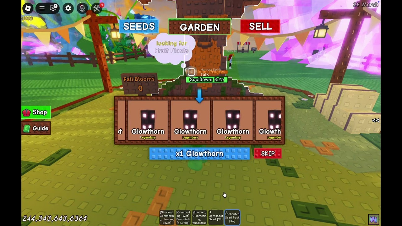 grow a garden otevirani seed pack