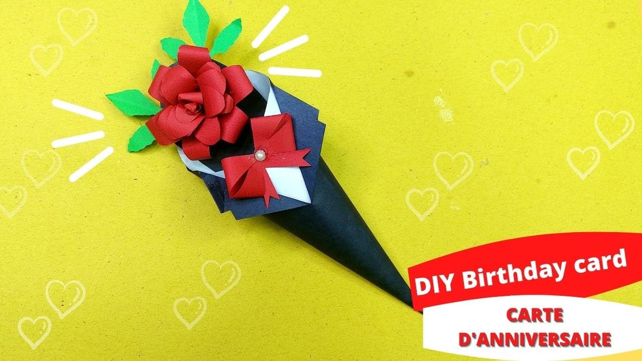 ★ BRICOLAGE: comment faire une CARTE D'ANNIVERSAIRE en papier POUR PAPA ★