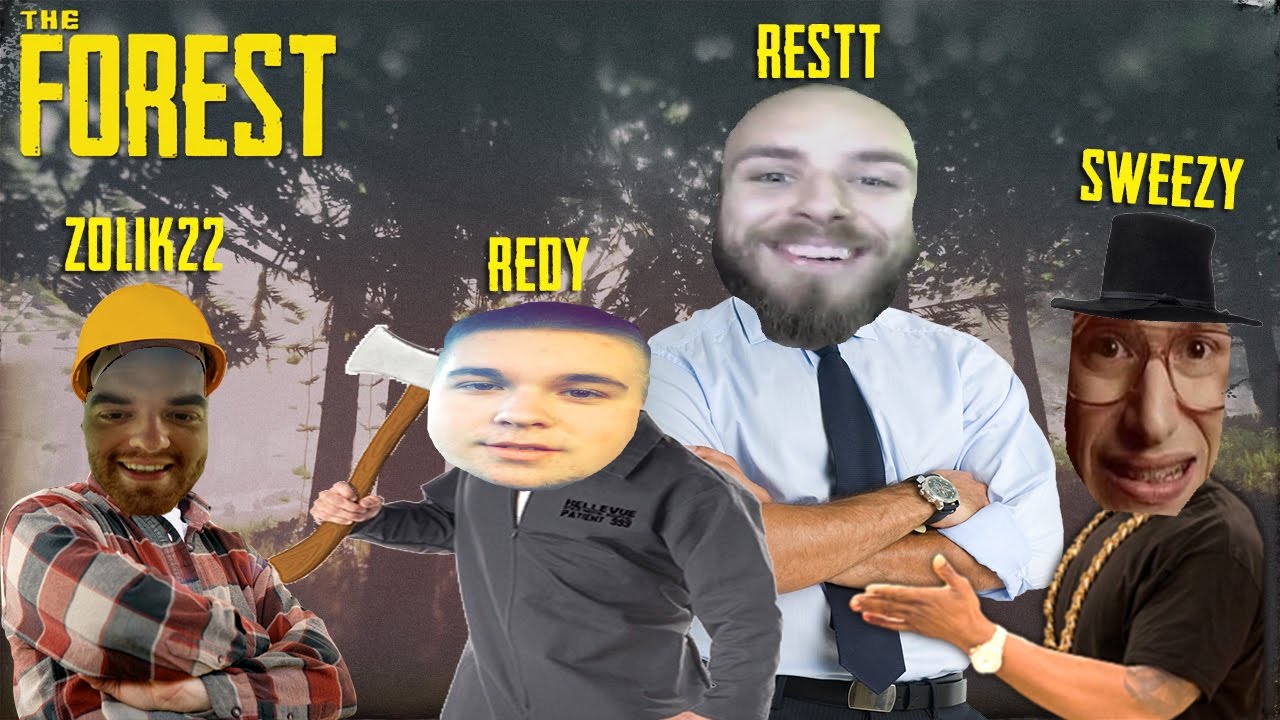 Restt - 4 autisti prežívajú na neznámom ostrove [The Forest] w/Zolik22,Redy,Sweezo