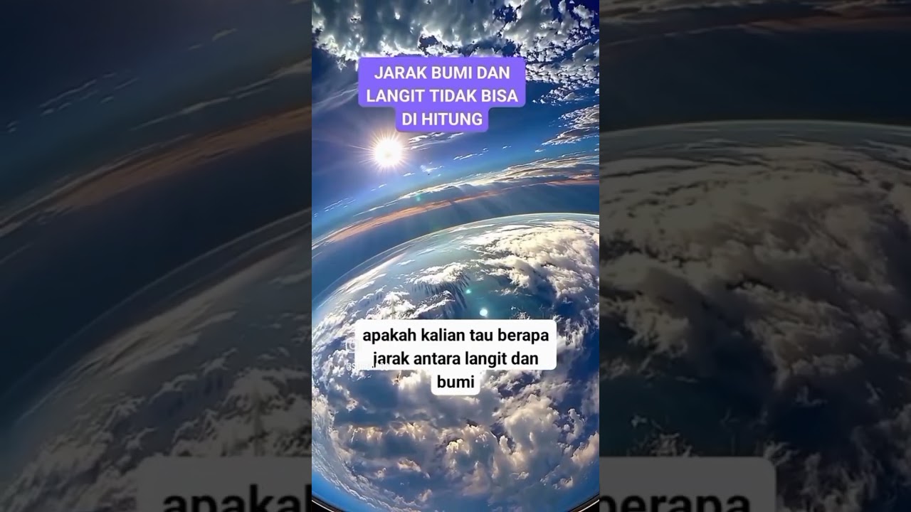 jarak bumi dan langit tidak bisa dihitung #islamicshorts #shortsislami