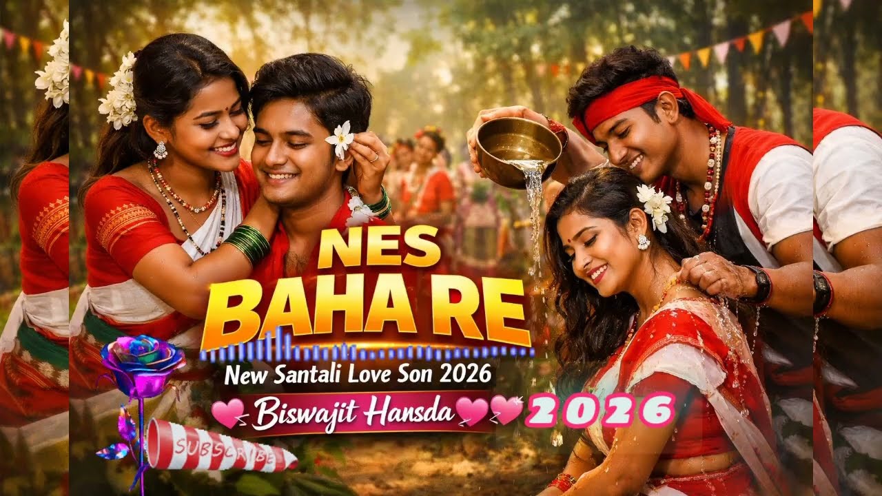 NES BAHA RE 💕 | New Santali Love Song 2026 | Romantic Baha Special | Biswajit Hansda 