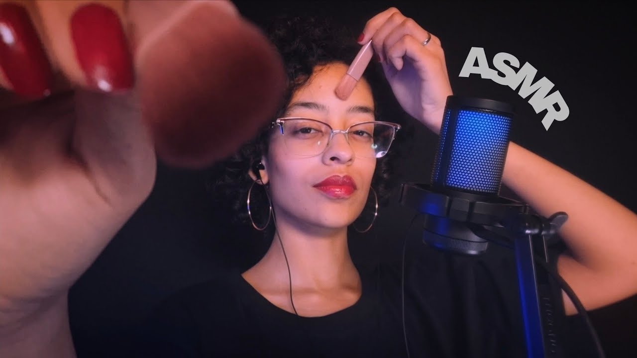 ASMR COM TOQUES ESPELHADOS 🪞 + som de chuva no fundo