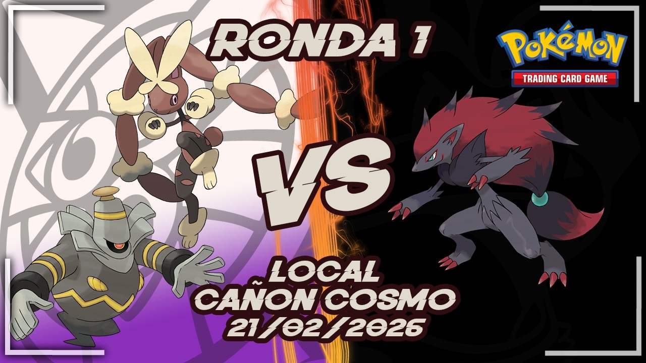 21/02/2026 MEGA-LOPUNNY DUSKNOIR⚪🟣VS⚫ZOROARK N |RONDA 1 |📍LOCAL CAÑON COSMO