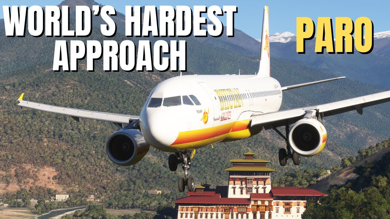 Сможет ли Fenix ​​A320 приземлиться в Паро? Пилот совершает самый опасный заход в мире