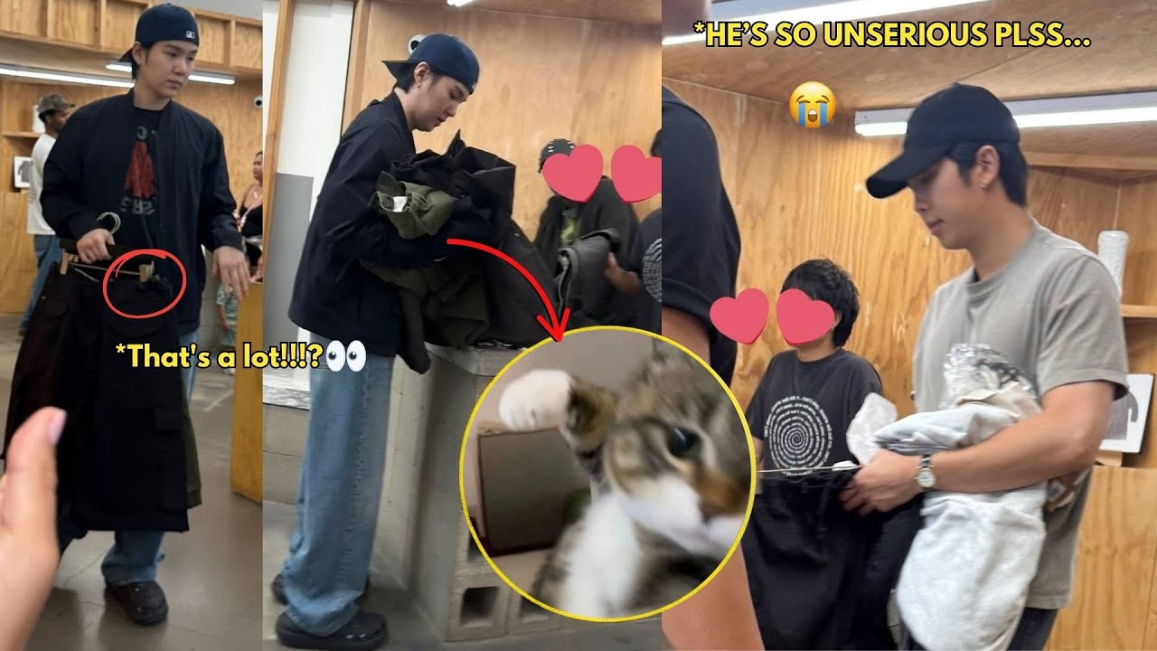 One OP ran into Min Yoongi and Kim Namjoon while they were out shopping for clothes 😭🛍️