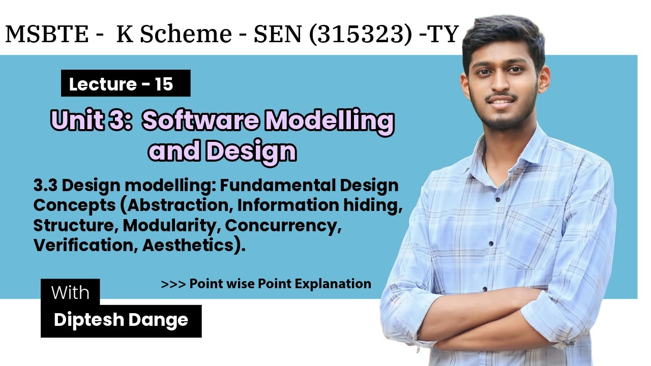 3.3 Design modelling: Fundamental Design Concepts| MSBTE K Scheme | Unit 3 Software Engineering | TY