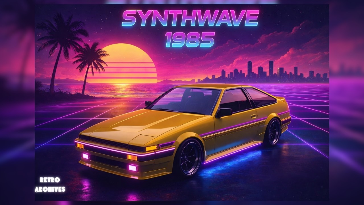 it's 1985 and you're headed to the local car meet up #Retrofuturism #retrowave #80sMusic #synthwave