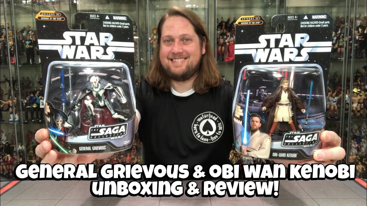 General Grievous & Obi Wan Kenobi Star Wars Saga Collection Unboxing & Review!