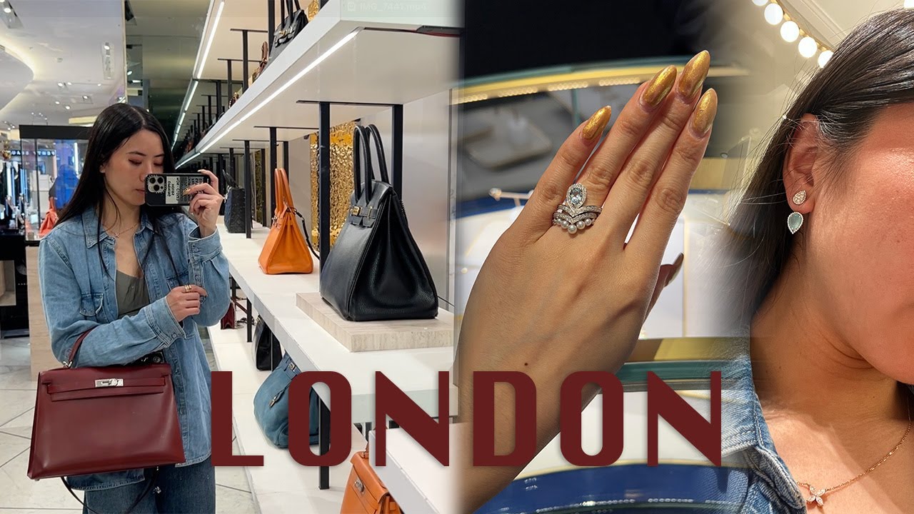 LUXURY SHOPPING IN LONDON | HERMES, BOUCHERON, CHAUMET JEWELRY TRY ON, VINTAGE CHANEL, BRICK LANE