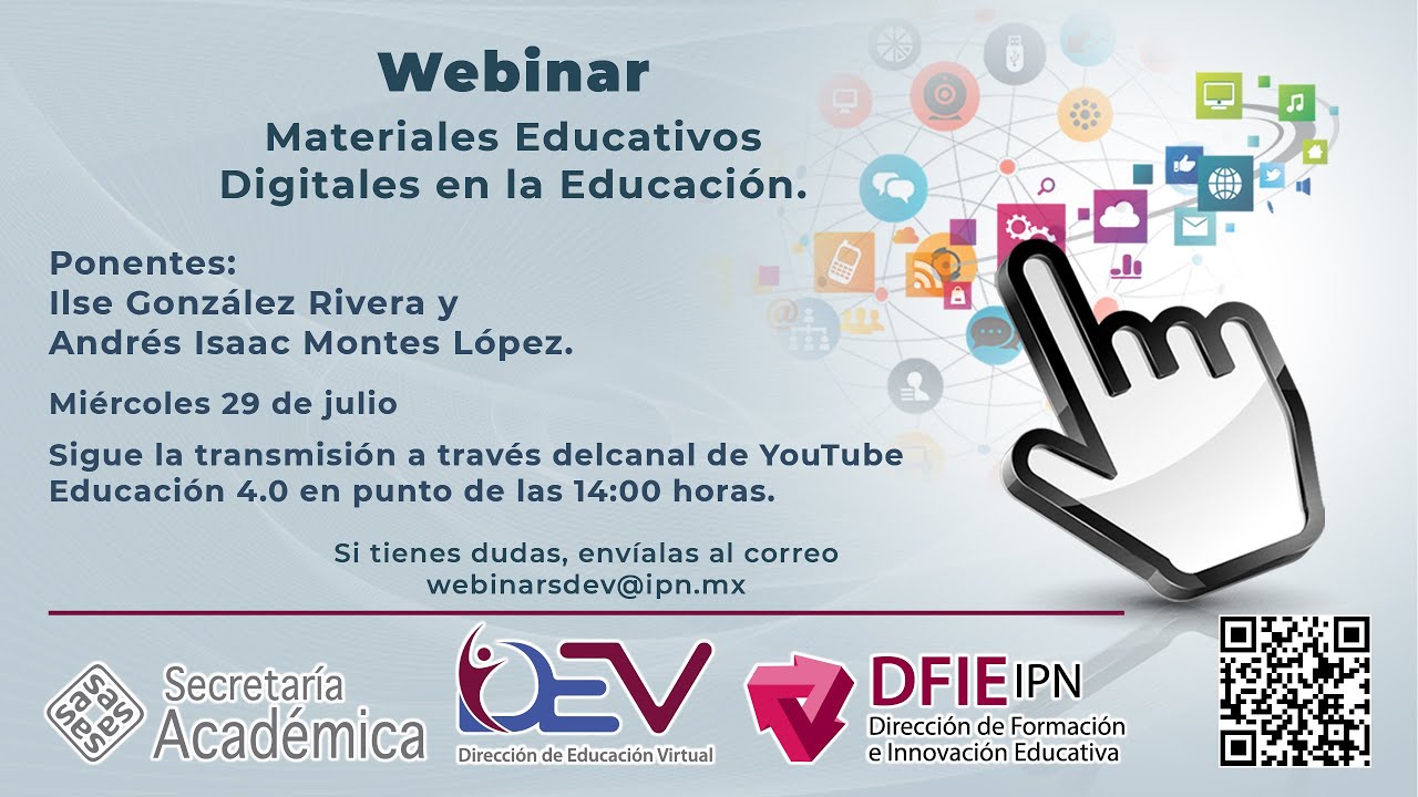 Webinar - Materiales Educativos Digitales en la Educación