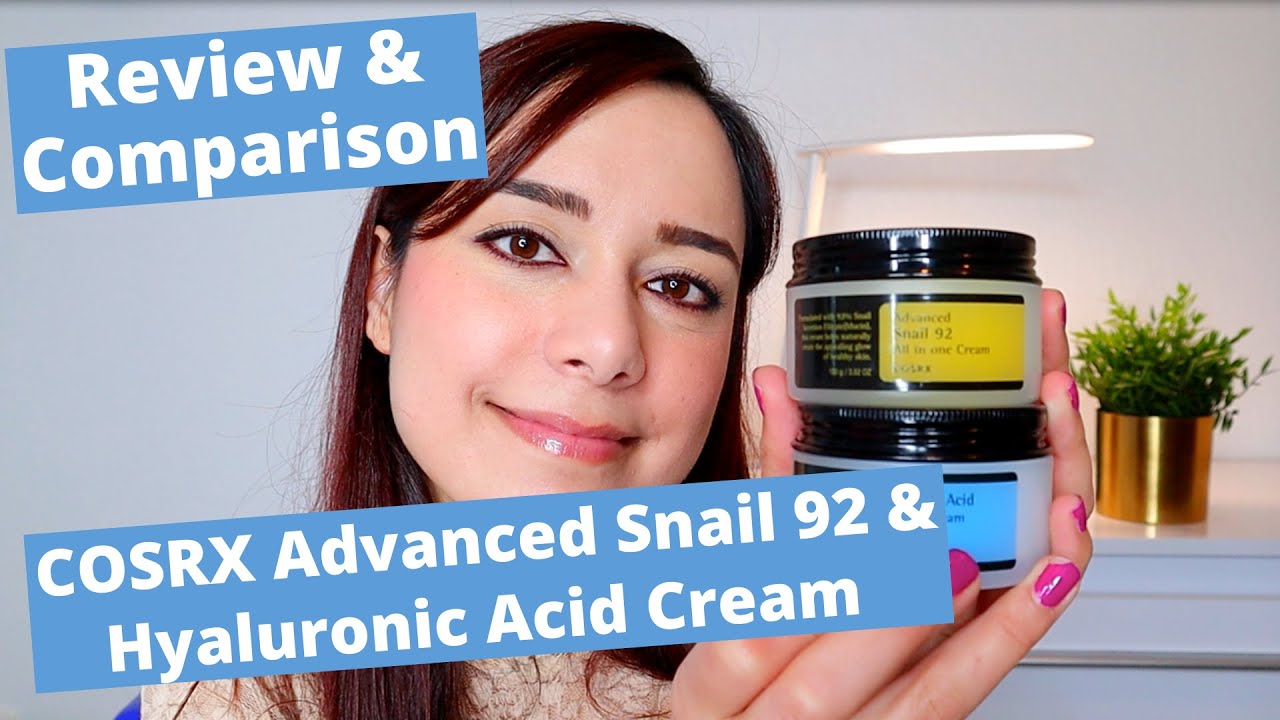 Review & Comparison Cosrx Advanced Snail 92 All in One Cream and Hyaluronic Acid Intensive Cream